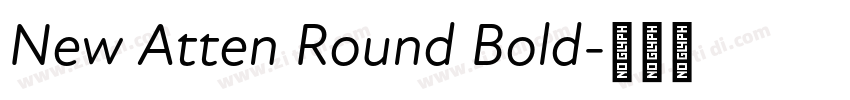 New Atten Round Bold字体转换